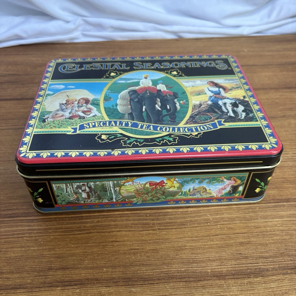 Vintage Celestial Seasonings Specialty Tea Collection Tin 1990s